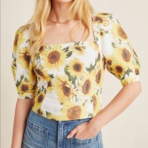 Hope for Flowers by Tracy Reese sunflower linen top